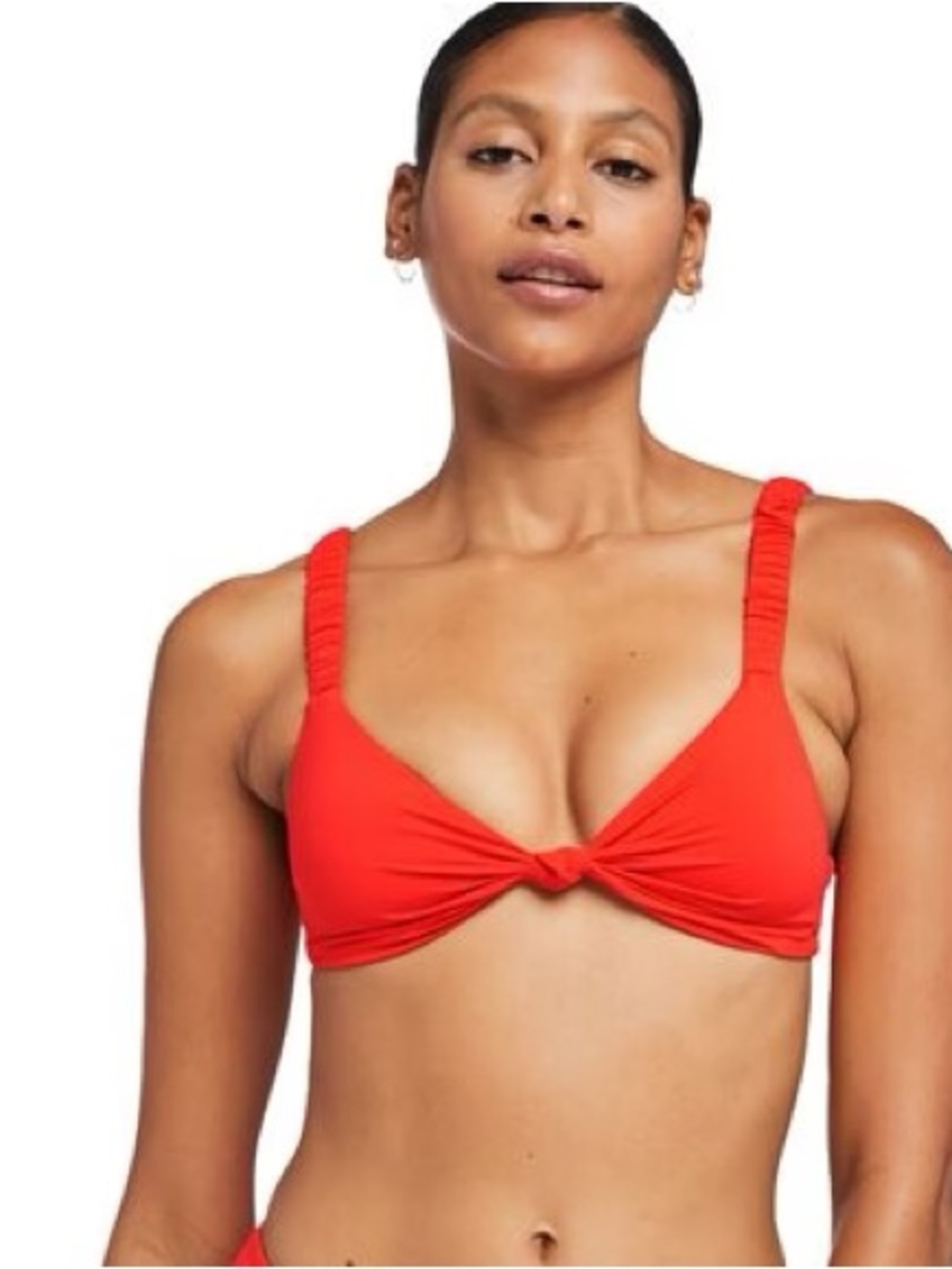 Vitamin A Zuri Bralette Bikini Top Red